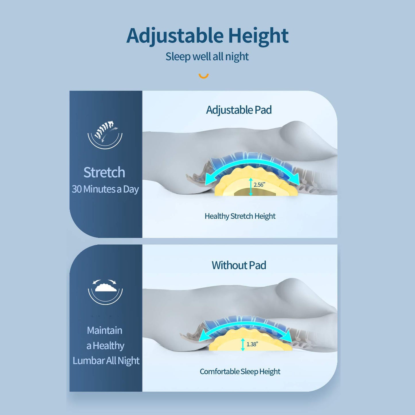 Lumio - Memory Foam Lumbar Pillow