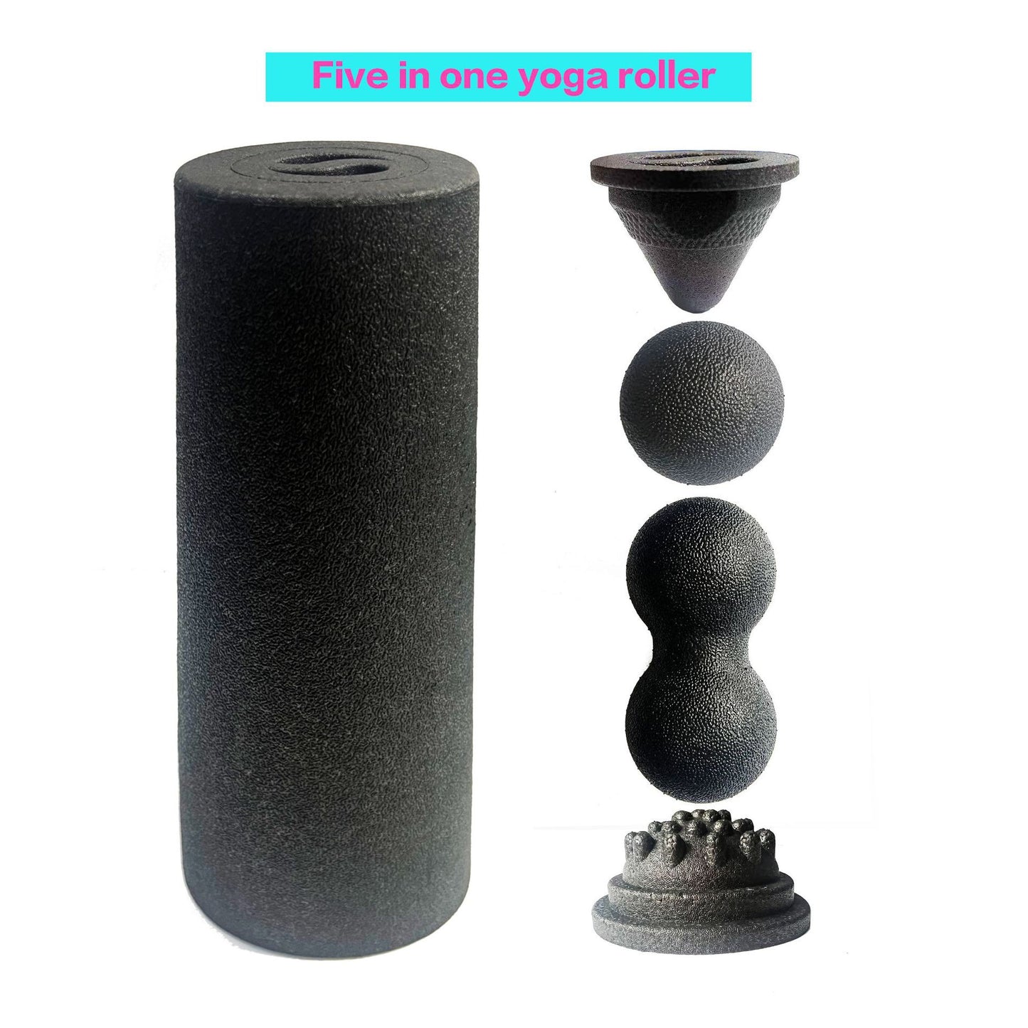 Lumio - Hollow Yoga Column Peanut Ball Five-Piece Set EPP Foam Roller
