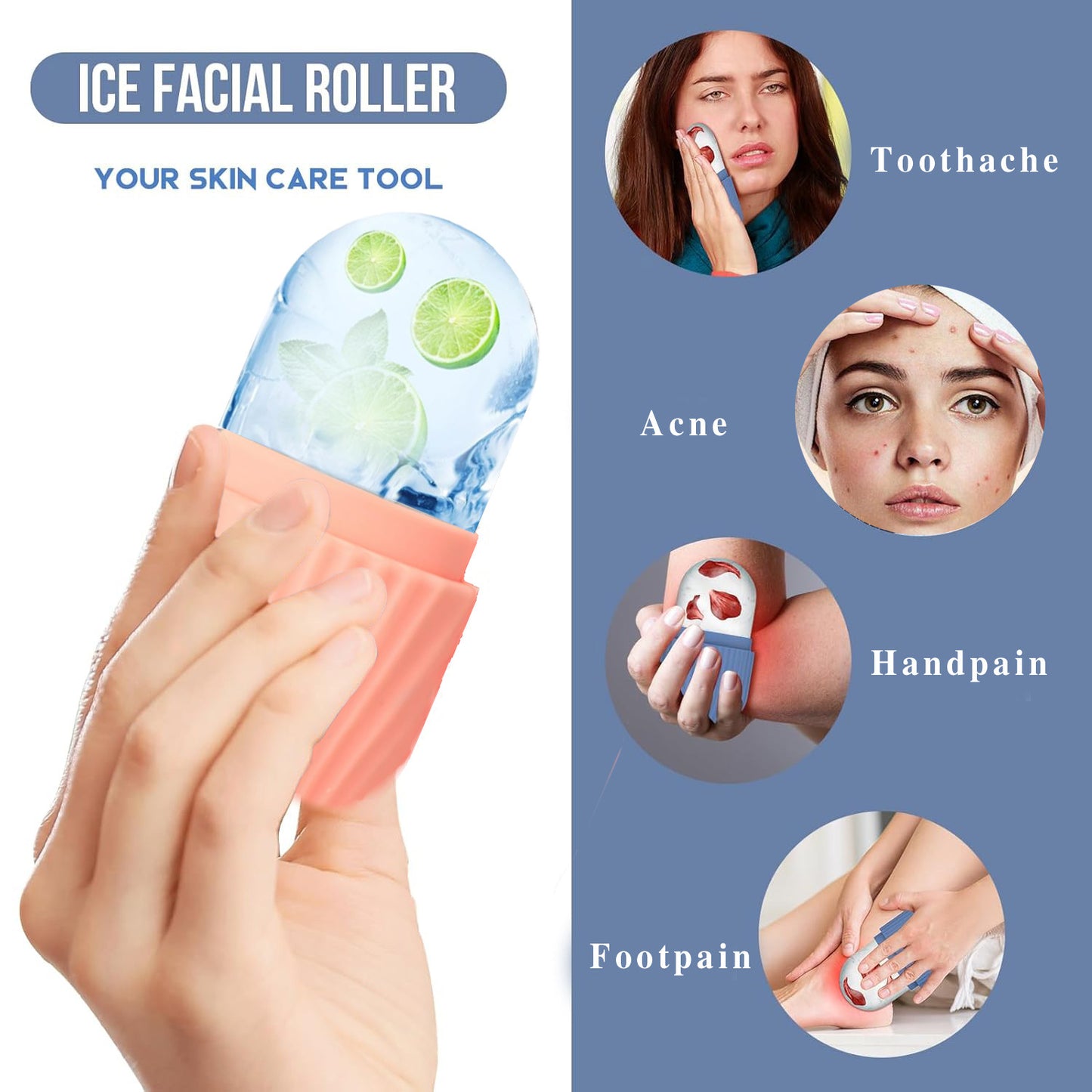 Lumio - Silicone ice cube tray gua sha board